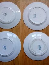  4 assiettes dépareillées