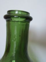 Dame Jeanne bonbonne en verre vert 3 litres