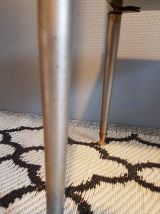 tablette verre et métal doré 2 plateaux