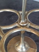 Coquetiers en laiton et leur support