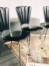 Lot 3 chaises Soudexvinyl 