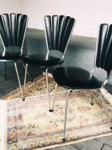 Lot 3 chaises Soudexvinyl 