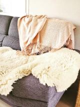 Véritable peau de mouton tannée 