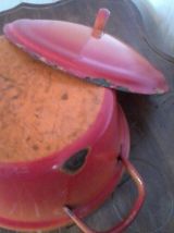 cocotte ,faitout, casserole marmite émaillée en métal 