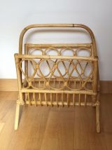 Porte revues en rotin – Vintage – Excellent état