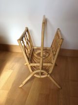 Porte revues en rotin – Vintage – Excellent état