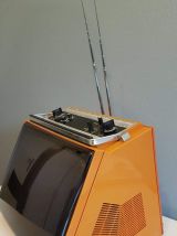 télévision française vintage orange Sonolor années 70