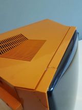 télévision française vintage orange Sonolor années 70