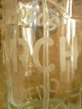 Bouteille siphon " Espumosos March campredo " en verre épais