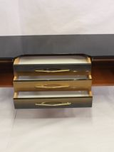 Enfilade bois verni et laquée années 50