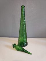 carafe italienne empoli verte avec bouchon flamme