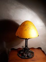  Lampe art deco  pate de verre 1920
