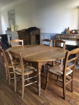 Table en chêne à rallonges 