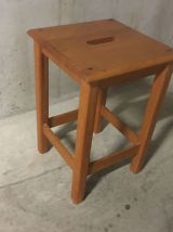 Tabouret en bois années 60