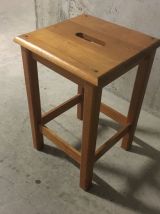 Tabouret en bois années 60