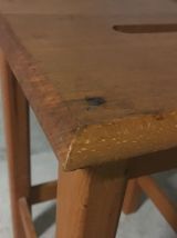 Tabouret en bois années 60