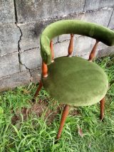 Beaux fauteuils gondole style Helmut Magg retro