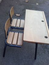 Pupitre d'écoliers 60's