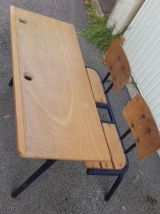 Pupitre d'écoliers 60's