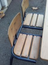 Pupitre d'écoliers 60's