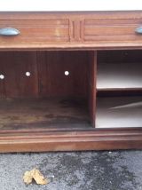 Bahut de campagne plateau marbre