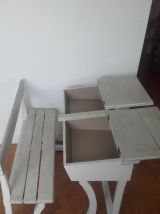 Pupitre d'écoliers 30's rénové 