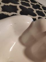 vide-poche main en céramique blanche