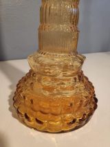 paire de carafes couleur ambrée