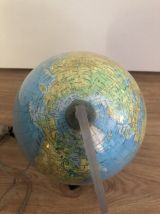 Petit Globe terrestre lumineux années 60