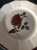 11 assiettes Digoin Sarreguemines