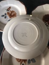 11 assiettes Digoin Sarreguemines