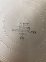 11 assiettes Digoin Sarreguemines