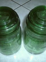 2 bocaux  en verre  , vintage DURFOR