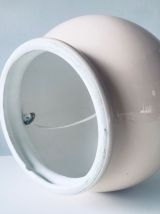 Grosse lampe céramique rose poudré