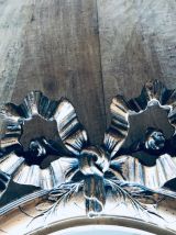 Miroir ovale 1900 biseauté à noeud