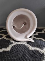 lampe cobra céramique et opaline blanches