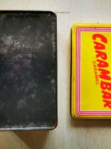 Boîte à sucre en métal carambar vintage 