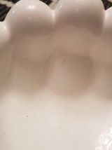 vide-poche main en céramique blanche