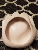 vide-poche main en céramique blanche