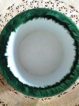 Duo pouf et tabouret moumoute - Années 70