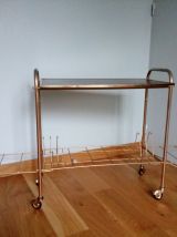 Desserte roulante porte-vinyles range disques