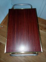 Desserte roulante porte-vinyles range disques