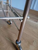 Desserte roulante porte-vinyles range disques