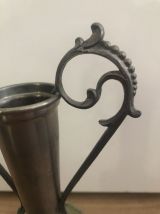 Vase étain et porcelaine 