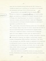 Tapuscrit signé corrections autographes "Abwehr et Gestapo" 