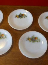 Service ARCOPAL les pommes, composé de 12 pieces vintage 70
