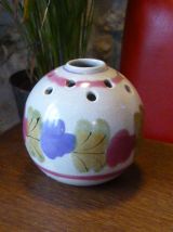 Vase pique fleurs, céramique émaillée, Ninon Mbfa pornic fr
