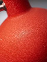 Lampe années 50 métal granité orange et chrome