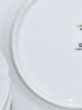 12 assiettes à dessert Lourioux création Ph. Deshoulières