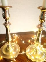 Paire de Bougeoirs en laiton 